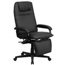 Flash Furniture BT-70172-BK-GG High Back Black Leather Executive Reclining Office Chair