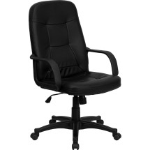Flash Furniture H8021-GG High Back Black Glove Vinyl Executive Office Chair