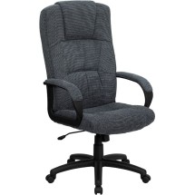 Flash Furniture BT-9022-BK-GG High Back Gray Executive Fabric Office Chair