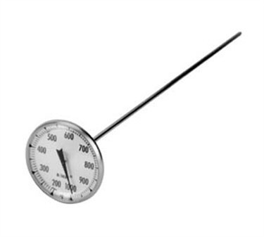 Franklin Machine Products  138-1021 High-Temperature 12" Stem Thermometer 200° F To 1000° F