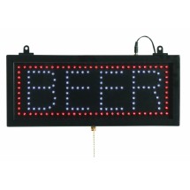 Aarco Products BEE06S High Visibility LED Beer Sign, 16-1/8&quot;W x 6-3/4&quot;H 