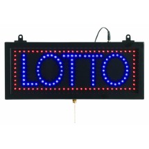Aarco Products LOT04S High Visibility LED LOTTO Sign, 16-1/8&quot;W x 3/4&quot;H