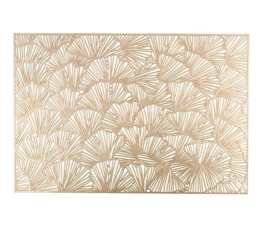 Home Details Gold Shell Laser Cut Placemat