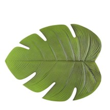 Home Details Green Palm Leaf Vinyl Placemat 19" x 15"