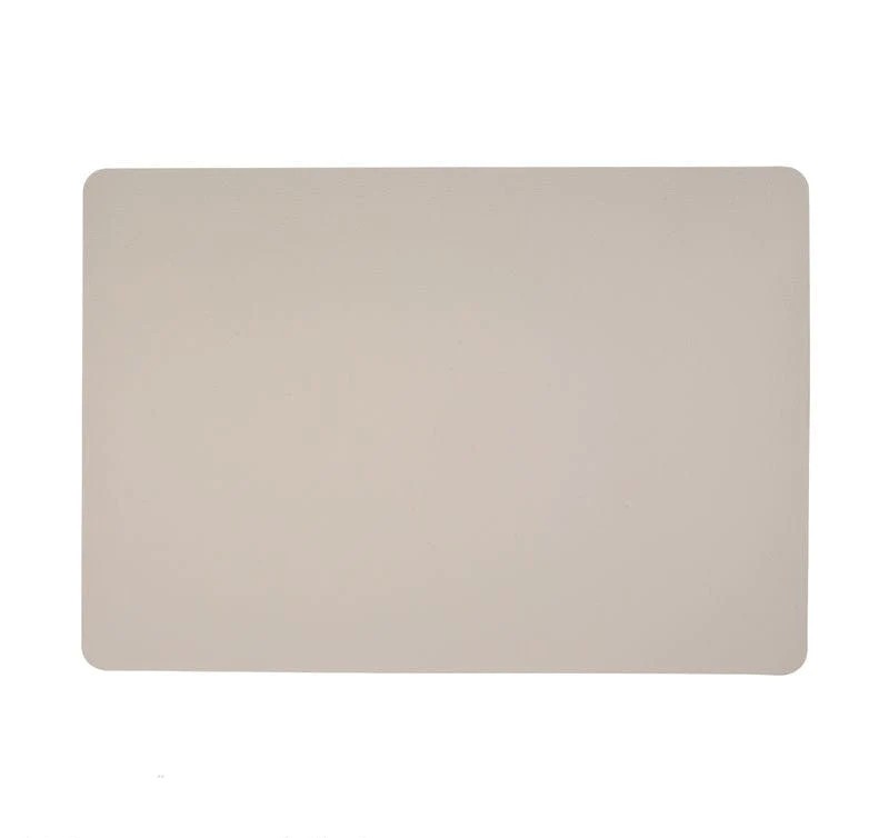 Home Details Ivory Faux Leather Double-Sided Placemat