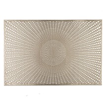 Home Details Santorini Metallic Gold PVC Placemat 12" x 18"