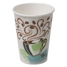Hot Cups, Paper, 12oz, Coffee Dreams Design, 1000/Carton