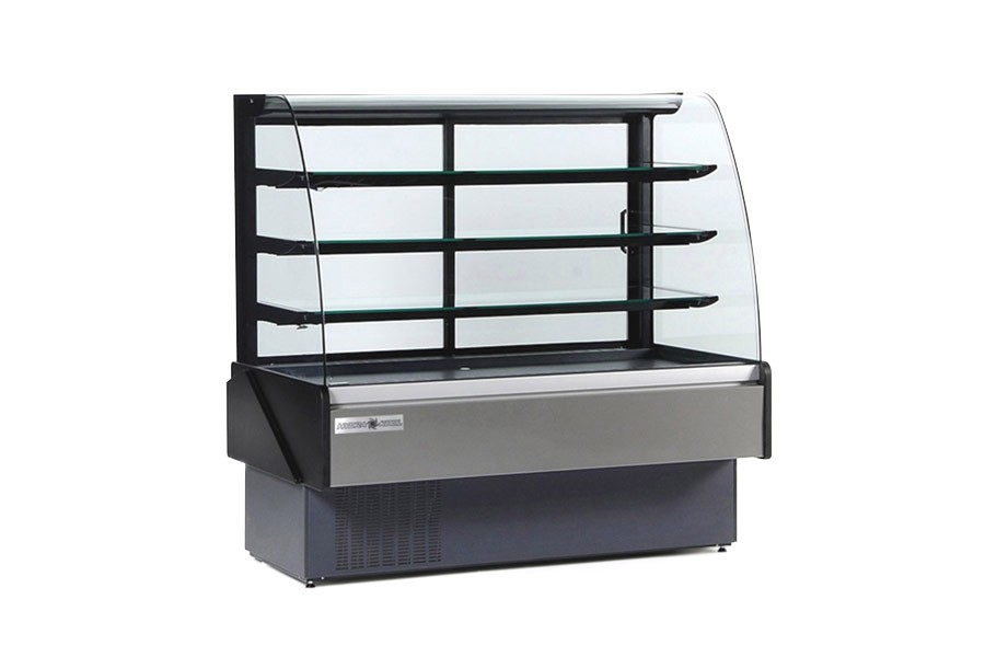 Hydra-Kool KBD-CG-40-D Full Service Curved Glass Non-Refrigerated Bakery Display Case 40"
