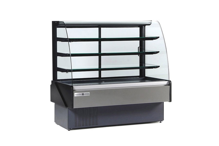 Hydra-Kool KBD-CG-50-S Full Service Curved Glass Refrigerated Bakery Display Case 52"