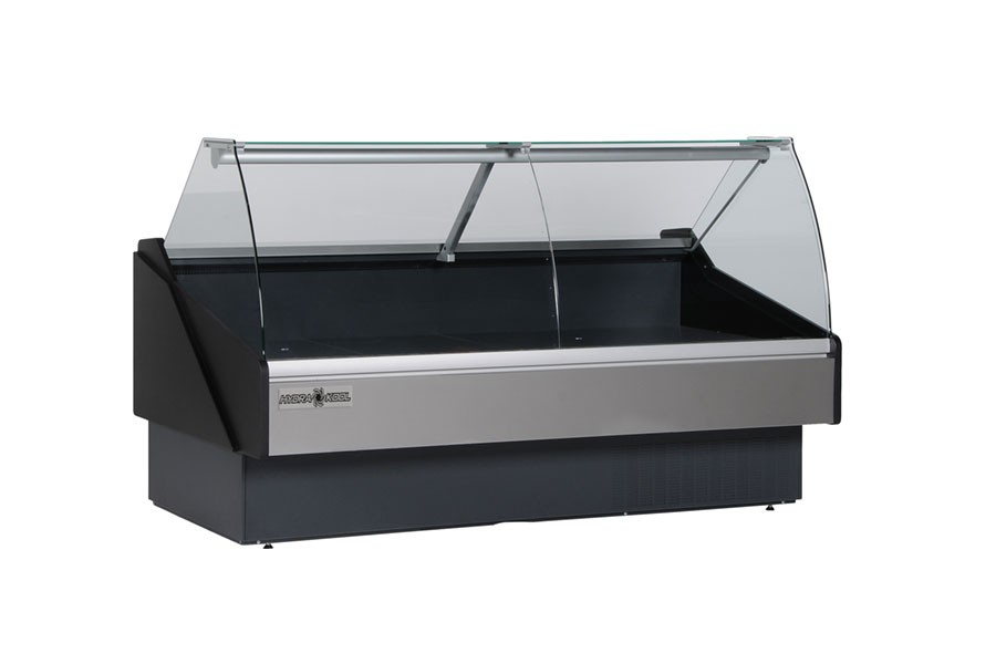 Hydra-Kool KFM-CG-60-S Curved Glass Refrigerated Fresh Meat Deli Case 67"