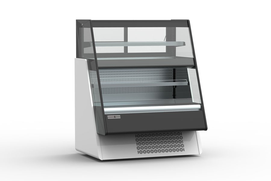 Hydra-Kool KGL-OU-36-S Grab-N-Go Open Over-Under Refrigerated Merchandiser 36"