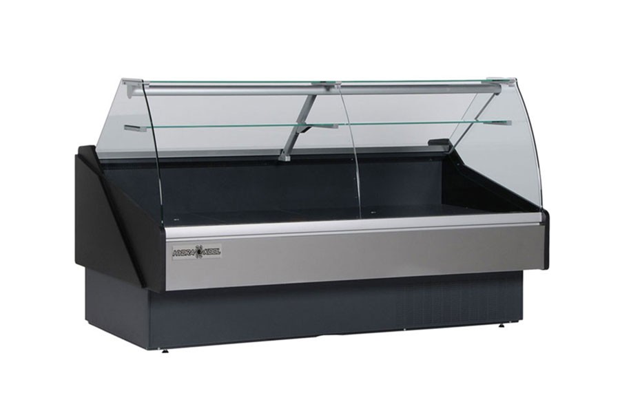 Hydra-Kool KPM-CG-80-S Full Service Curved Front Refrigerated Deli Case 77-1/2"