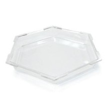 Rosseto SA102 Honeycomb&trade; Large Clear Acrylic Ice Bath Cooler 18" x 18" x 2"H
