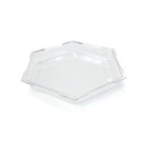Rosseto SA100 Honeycomb&trade; Small Clear Acrylic Ice Bath Cooler 14" x 14" x 1.5"H