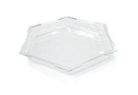Rosseto SA100 Honeycomb™ Small Clear Acrylic Ice Bath Cooler 14" x 14" x 1.5"H