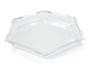 Rosseto SA101 Honeycomb™ Medium Clear Acrylic Ice Bath Cooler 16" x 16" x 2"H