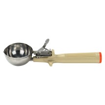 Winco ICOP-10 Ice Cream Disher with One Piece Ivory Handle, Size 10