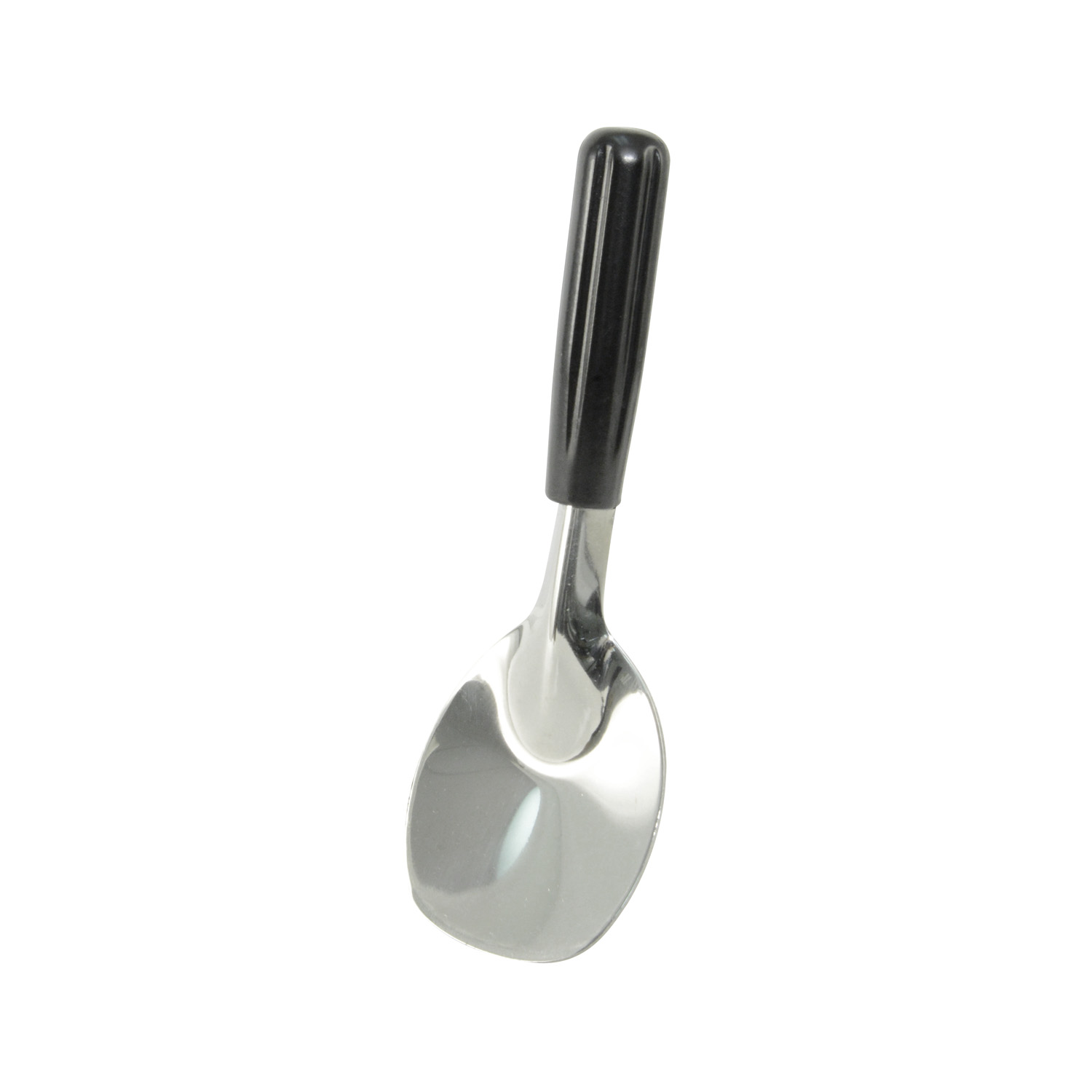 CAC China SICS-1 Stainless Steel Ice Cream Spade with Black Handle 9 "