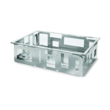 Rosseto D62577C Large Rectangular Stainless Steel Ice Tub With Acrylic Insert 13&quot; x 21&quot; x 6&quot;H