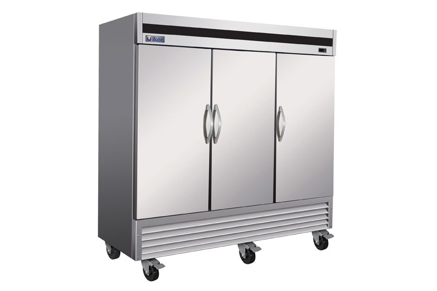 Ikon IB81R 81" Three Door Reach-In Bottom Mount Refrigerator