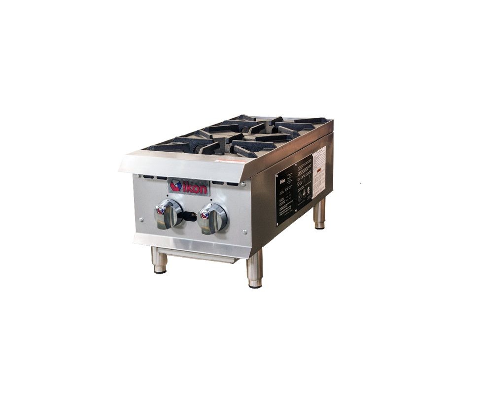 Ikon IHP-2-12 Countertop 2-Burner Gas Hotplate 12"W