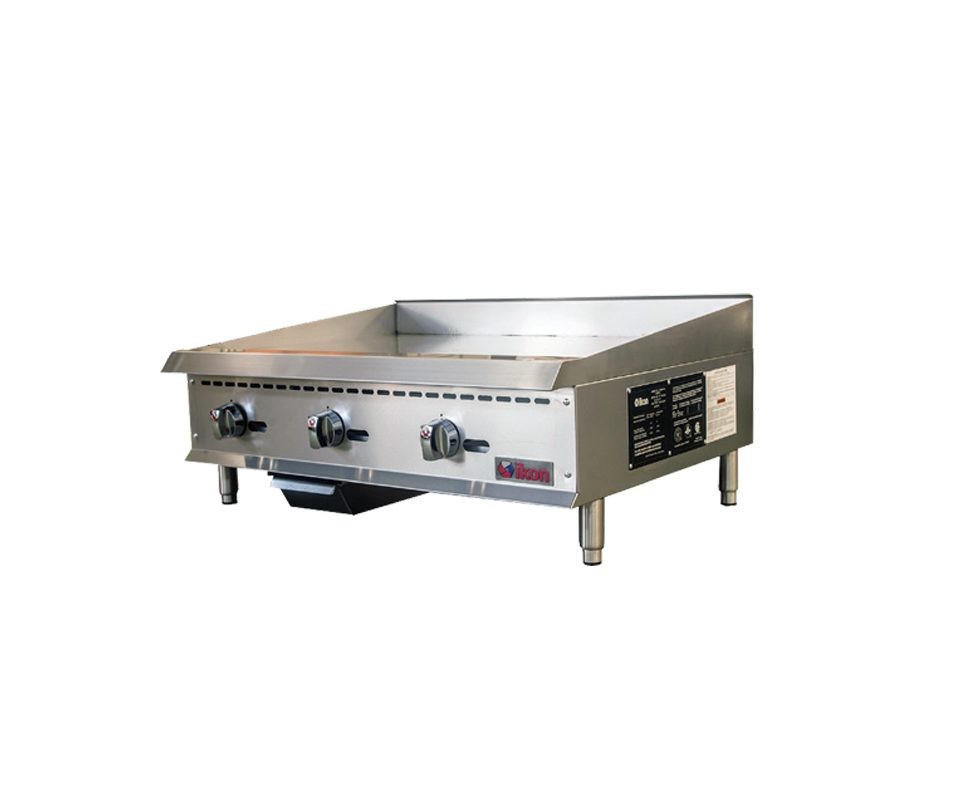 Ikon IMG-36 Countertop Gas Griddle with Manual Controls 36"