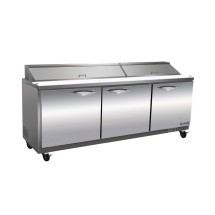 Ikon ISP72 Three Door Refrigerated Sandwich / Salad Prep Table 72&quot;