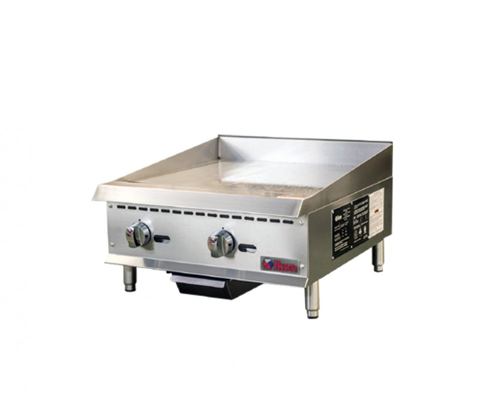 Ikon ITG-24 Countertop Gas Griddle with Thermostatic Controls 24"