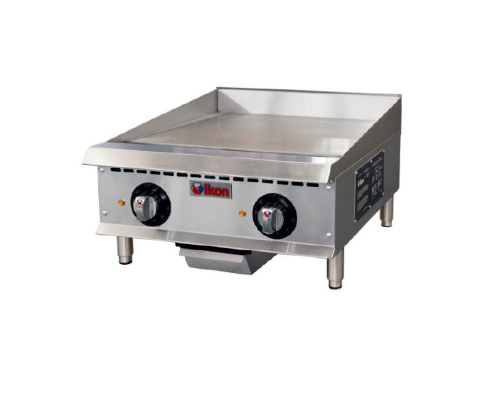 Ikon ITG-24E Countertop Electric Griddle with Thermostatic Controls 24"