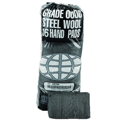 Industrial-Quality Steel Wool Hand Pad, Extra-Fine