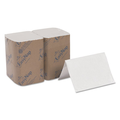 Interfold Napkin Refills, 2 Ply, 6 1/2x9 7/8, White, 500/Pk, 6 Pack/Ctn