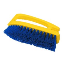 Iron Handle 6&quot; Scrub Brush, Plastic, Yellow/Blue