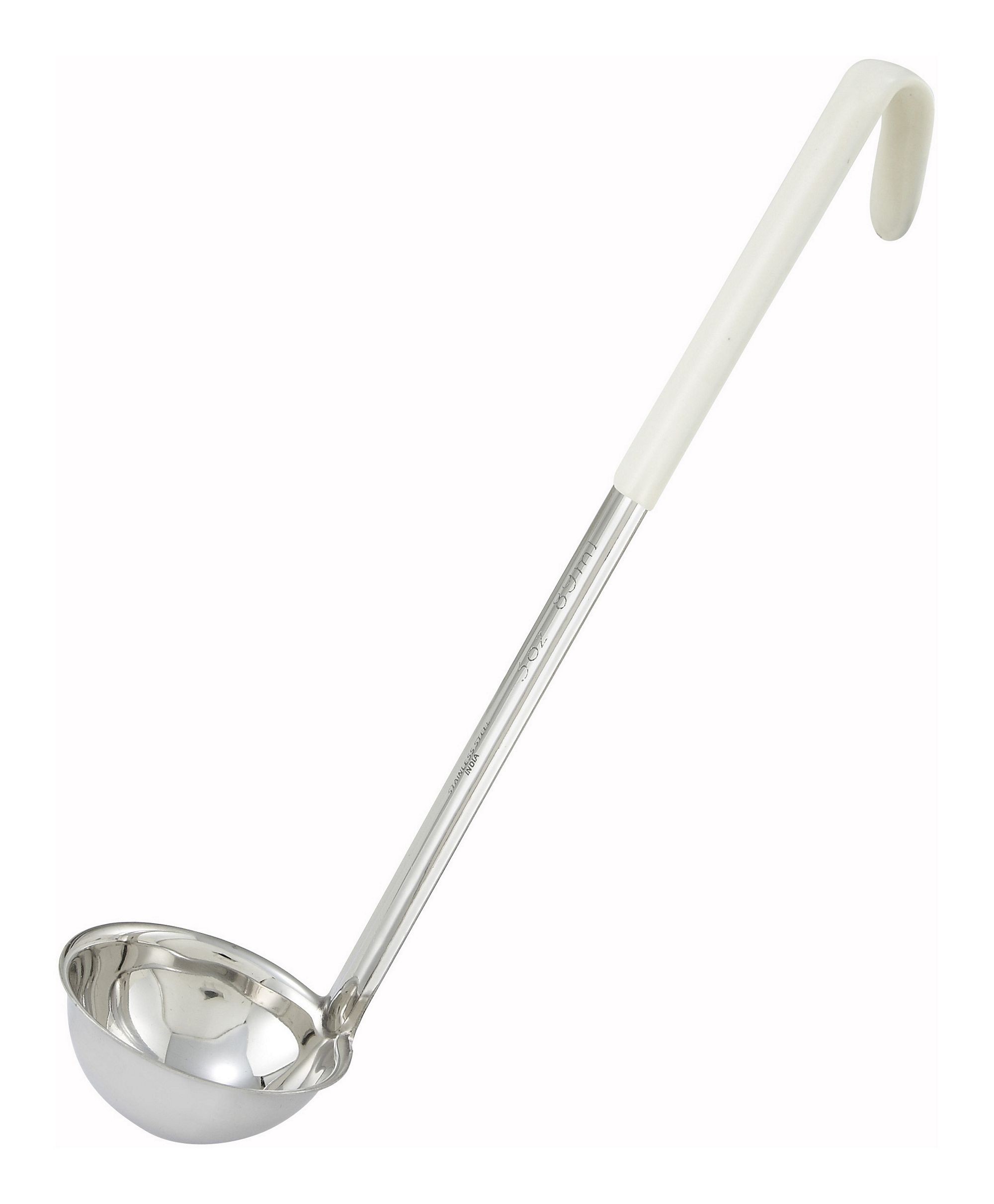 Winco LDC-3 Color-Coded Ladle 3 oz. with Ivory Handle