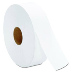 JRT Jumbo Bath Tissue, 2-Ply, White, 12" Dia., 6/Carton
