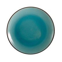 CAC China 666-16-BLU Japanese Style 10&quot; Coupe Plate, Lake Water Blue