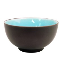 CAC China 666-4-BLU Japanese Style 4-3/4&quot; Rice Bowl, Lake Water Blue
