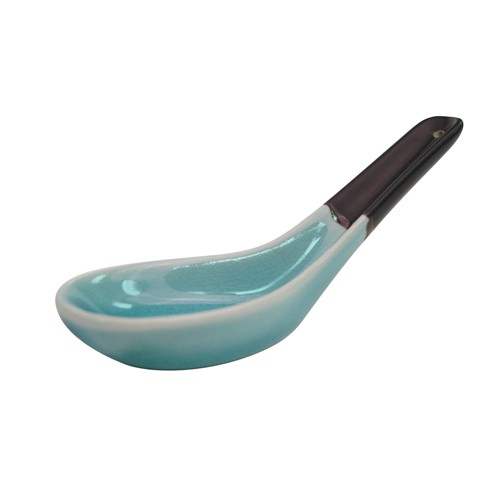 CAC China 666-40-BLU Japanese Style 5.5" Spoon, Lake Water Blue