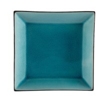 CAC China 666-8-BLU Japanese Style 9&quot; Square Plate, Lake Water Blue