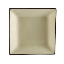 CAC China 666-8-W Japanese Style 9&quot; Square Plate, Creamy White