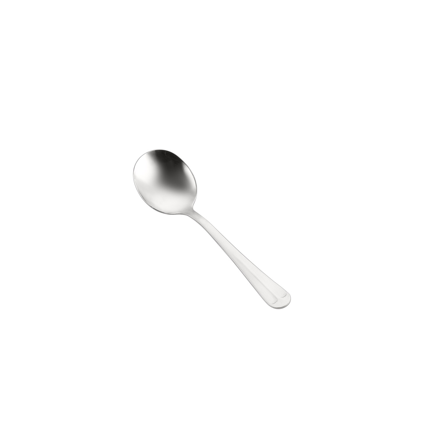CAC China 3011-04 Jasmine Bouillon Spoon, Heavyweight 18/0, 6"