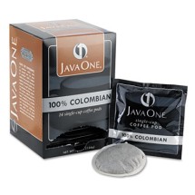 Java One Coffee Pods, Colombian Supremo, Single Cup, 14/Box