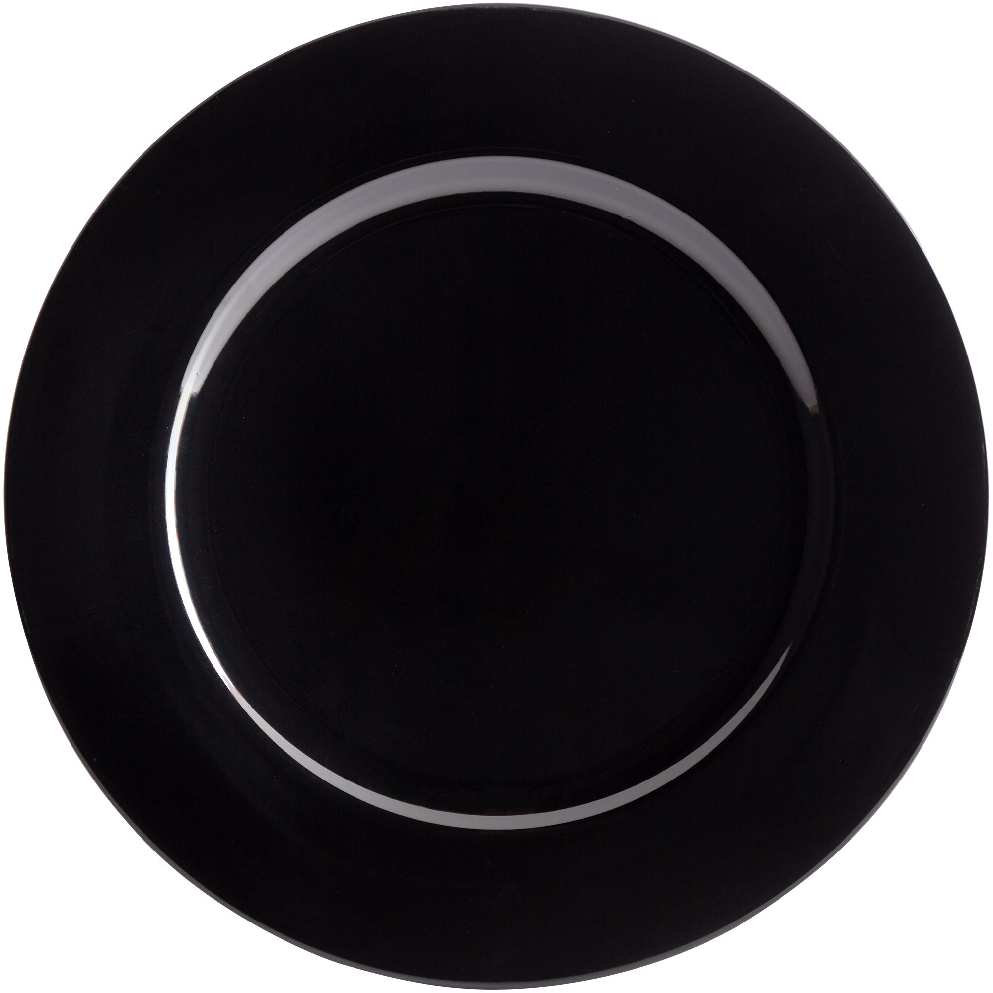 Jay Companies 1270028 Black Round Melamine 13" Charger Plate