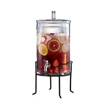 Jay Import 210947-GB Style Setter Glass Beverage Dispenser with Stand 2.5 Gallons