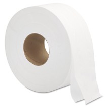 Jumbo Roll Bath Tissue, 2-Ply, White, 3.3&quot; x 700 ft, 12/Carton