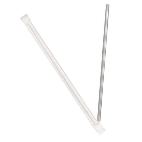 Jumbo Straws, 7 3/4", Plastic, Translucent, 2000/Carton