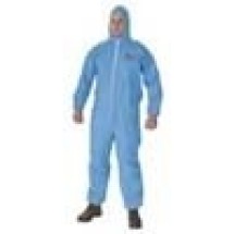 Kleenguard A65 Hood & Boot Flame-Resistant Coveralls, Blue, 2X-Large, 25/Carton
