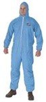 Kleenguard A65 Hood & Boot Flame-Resistant Coveralls, Blue, 3X-Large, 21/Carton
