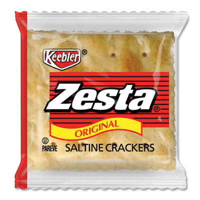 Keebler Zesta Saltine Crackers, 2 Crackers/Pack, 500 Packs/Carton