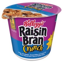 Kellogg's Raisin Bran Crunch Breakfast Cereal,Single-Serve 2.8 oz Cup, 6/Box