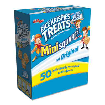 Kellogg's Rice Krispies Treats, Mini Squares, 0.39 oz, 50/Box